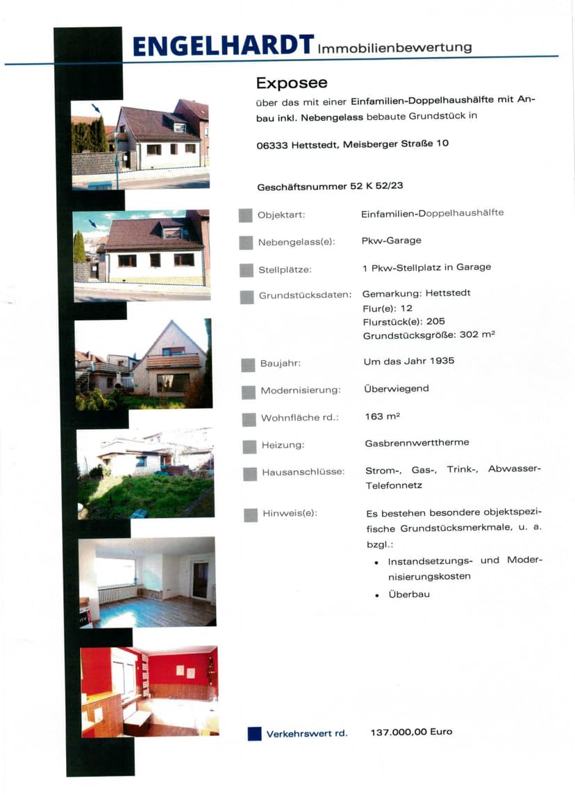 Einfamilienhaus, Doppelhaushälfte