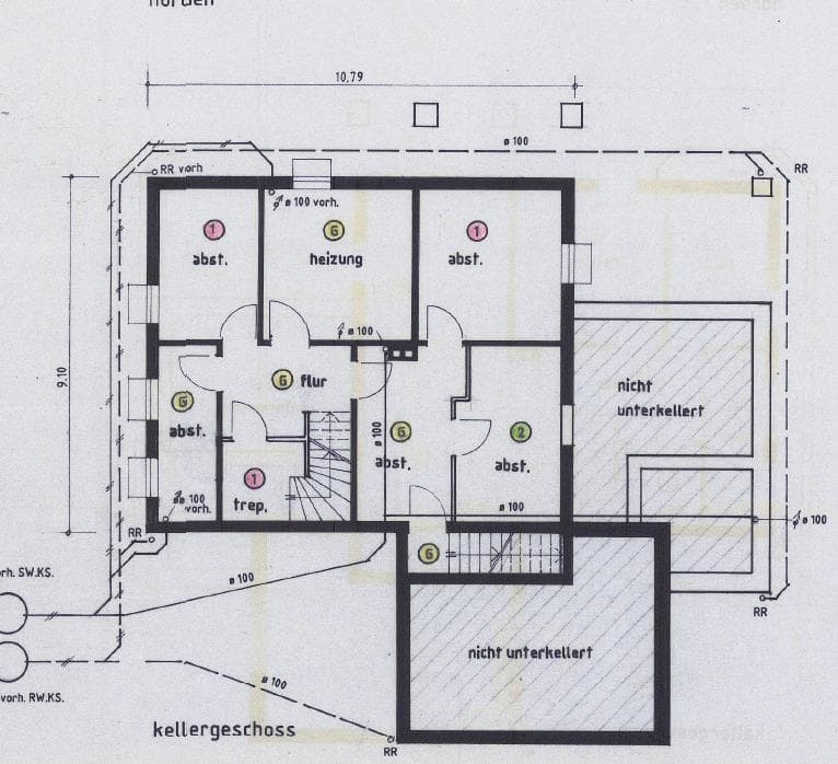 Zweifamilienhaus, Garage, Wohnung Nr. 1 im Erdgeschoss