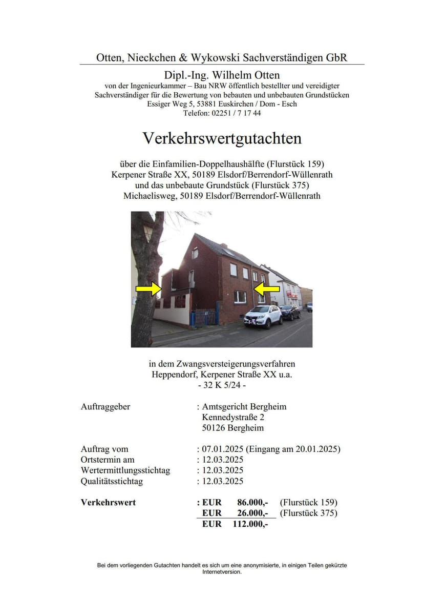 Einfamilienhaus, Doppelhaushälfte