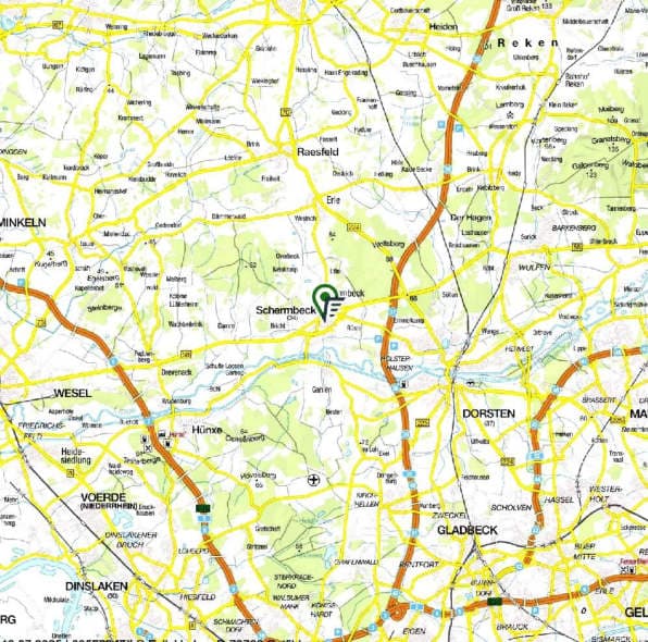 Einfamilienhaus (Reihenendhaus), Garage, Verkehrsfläche,