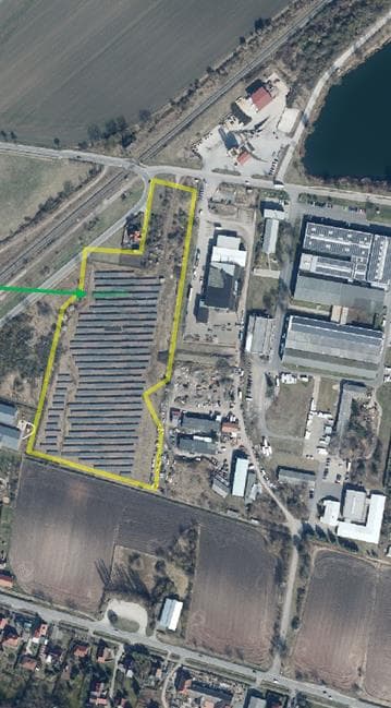 mit einer Photovoltaikanlage bebautes Erbbaurecht