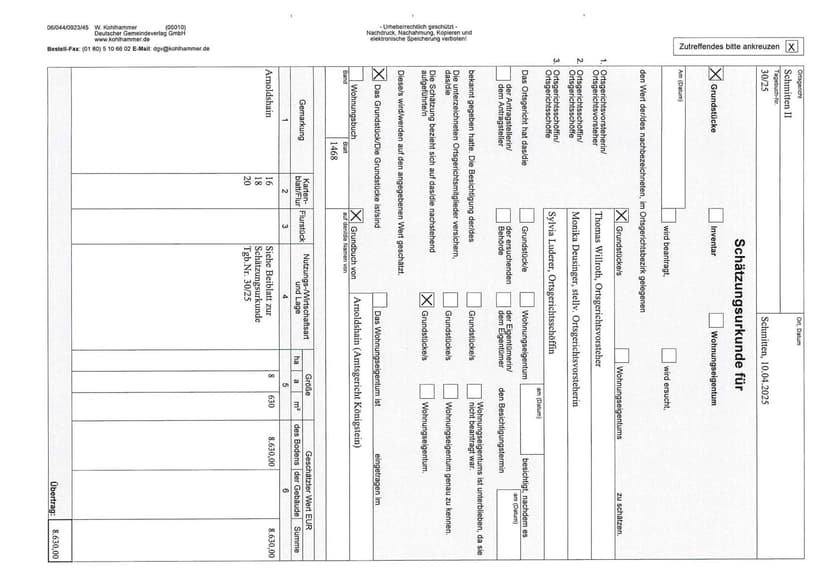 land- und forstwirtschaftlich genutztes Grundstück