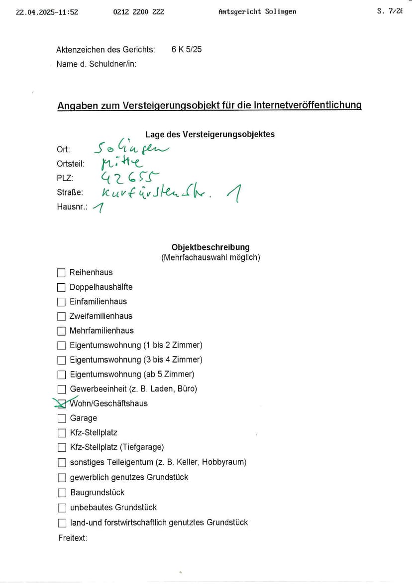 Wohn-/Geschäftshaus