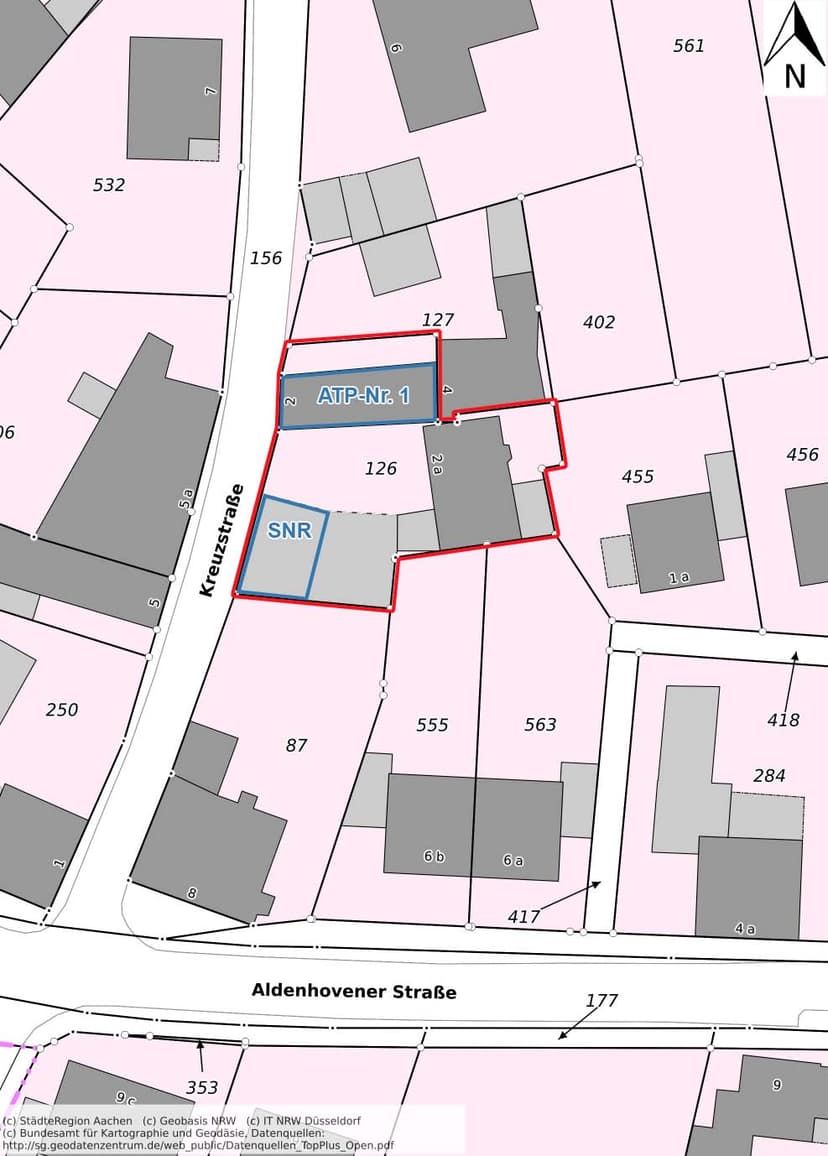 zweigeschossiges, hinten angebautes Einfamilienhaus als Wohnungseigentum