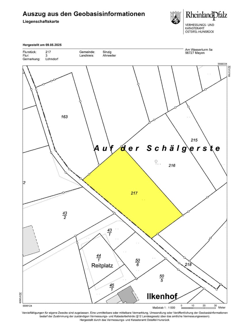 land- und forstwirtschaftlich genutztes Grundstück