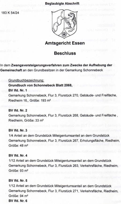 unbebautes Grundstück, Garage, Einfamilienhaus, Reihenhaus