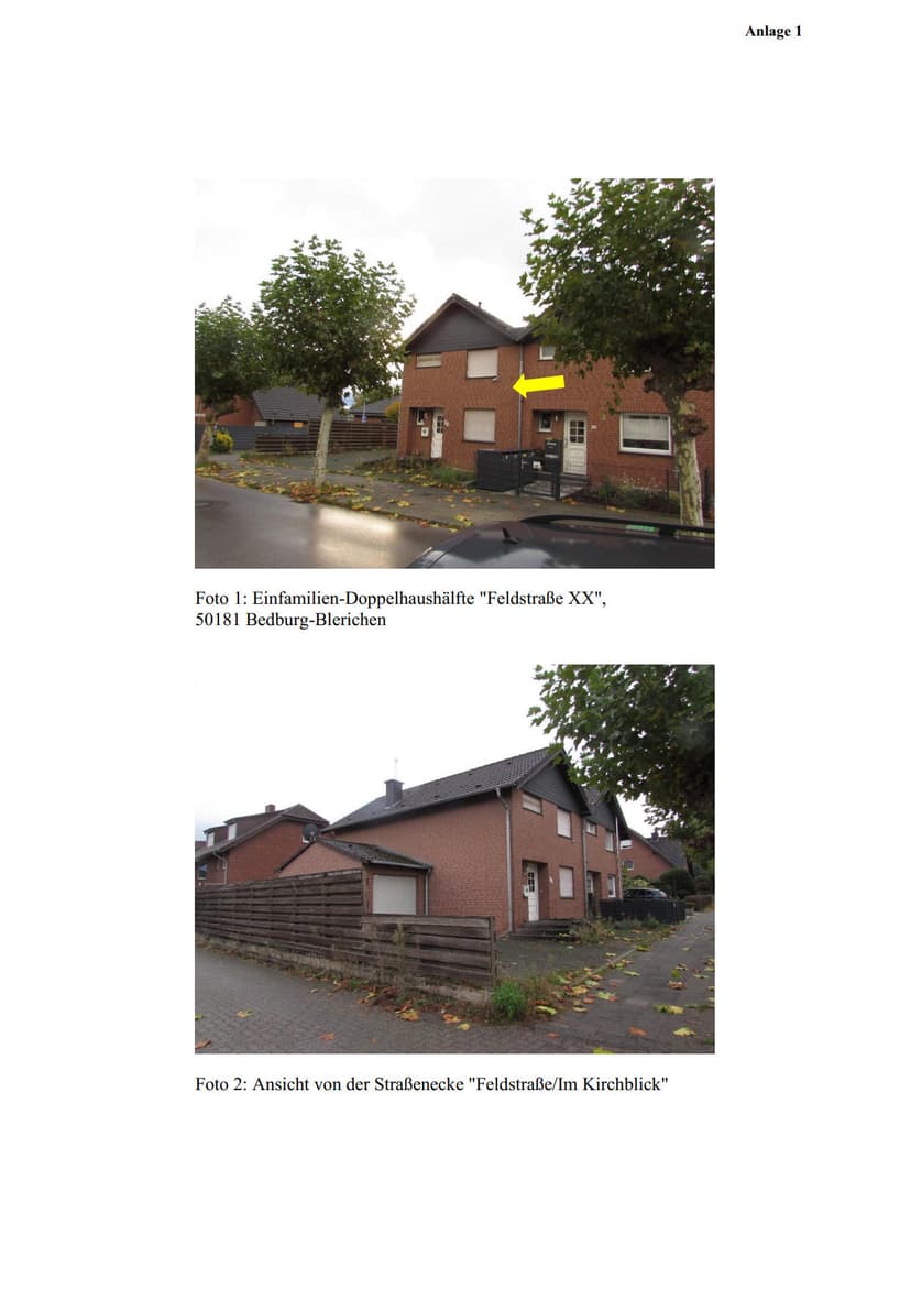 Garage, Doppelhaushälfte