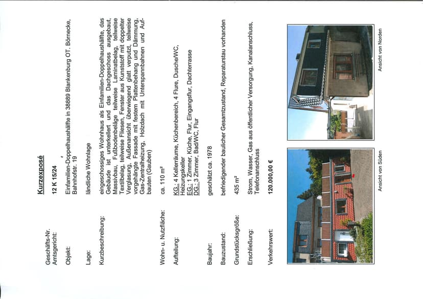 Einfamilienhaus, Doppelhaushälfte