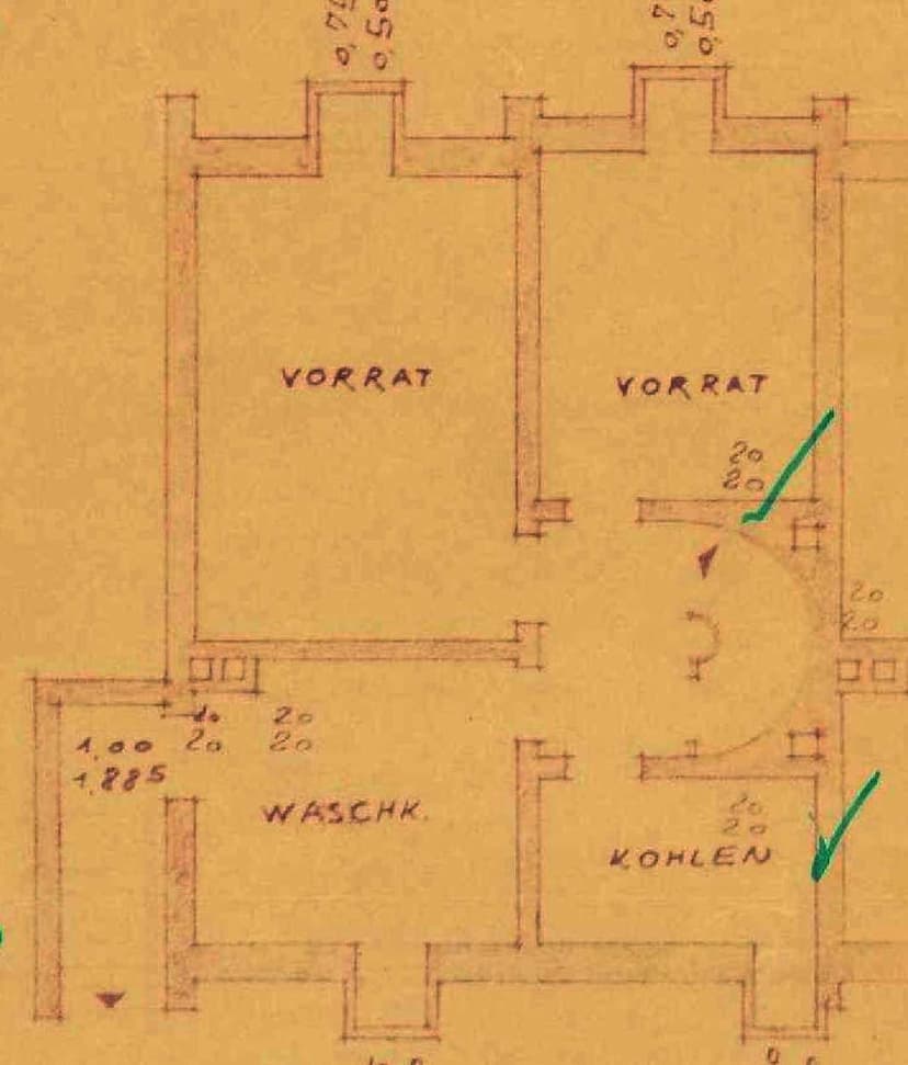 unterkellertes Reihenendhaus
