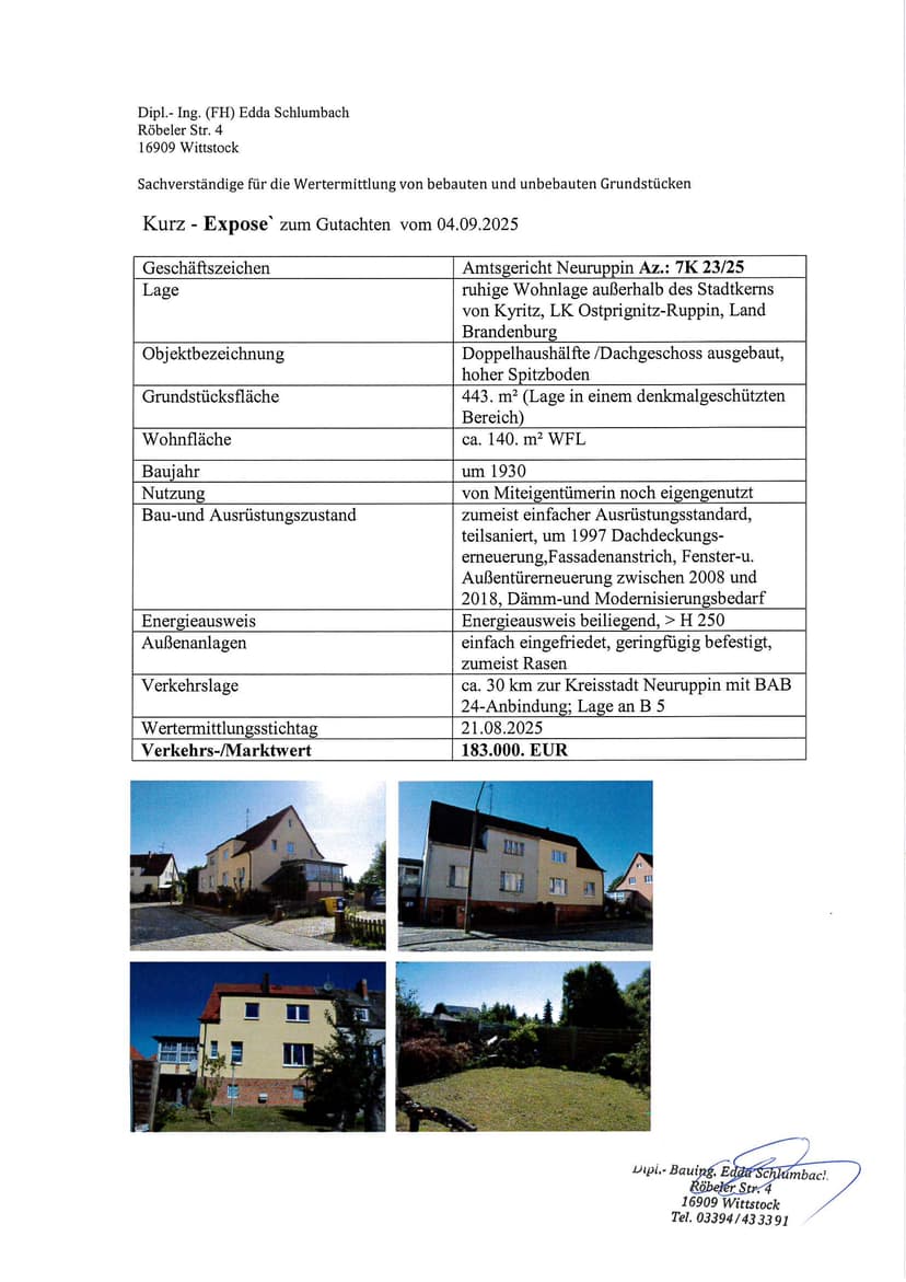 Doppelhaushälfte