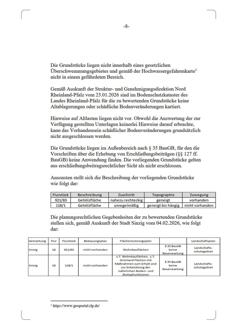land- und forstwirtschaftlich genutztes Grundstück