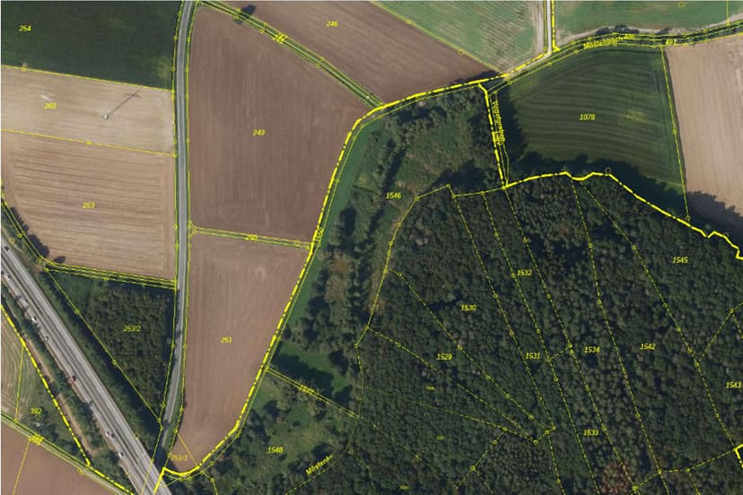 land- und forstwirtschaftlich genutztes Grundstück, unbebautes Grundstück