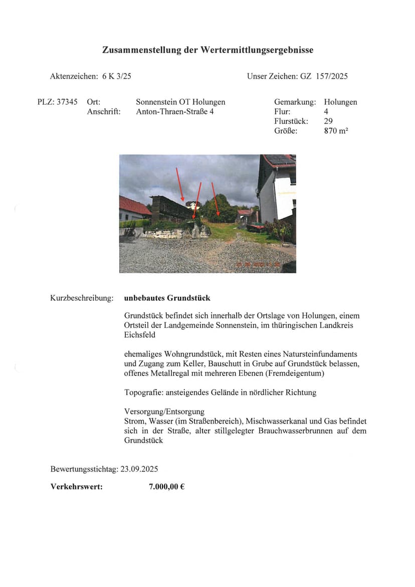 unbebautes Grundstück
