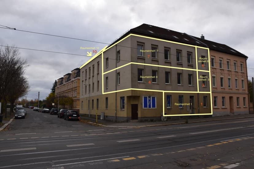 Wohn-/Geschäftshaus, 2 und 3-Raumwohnungen