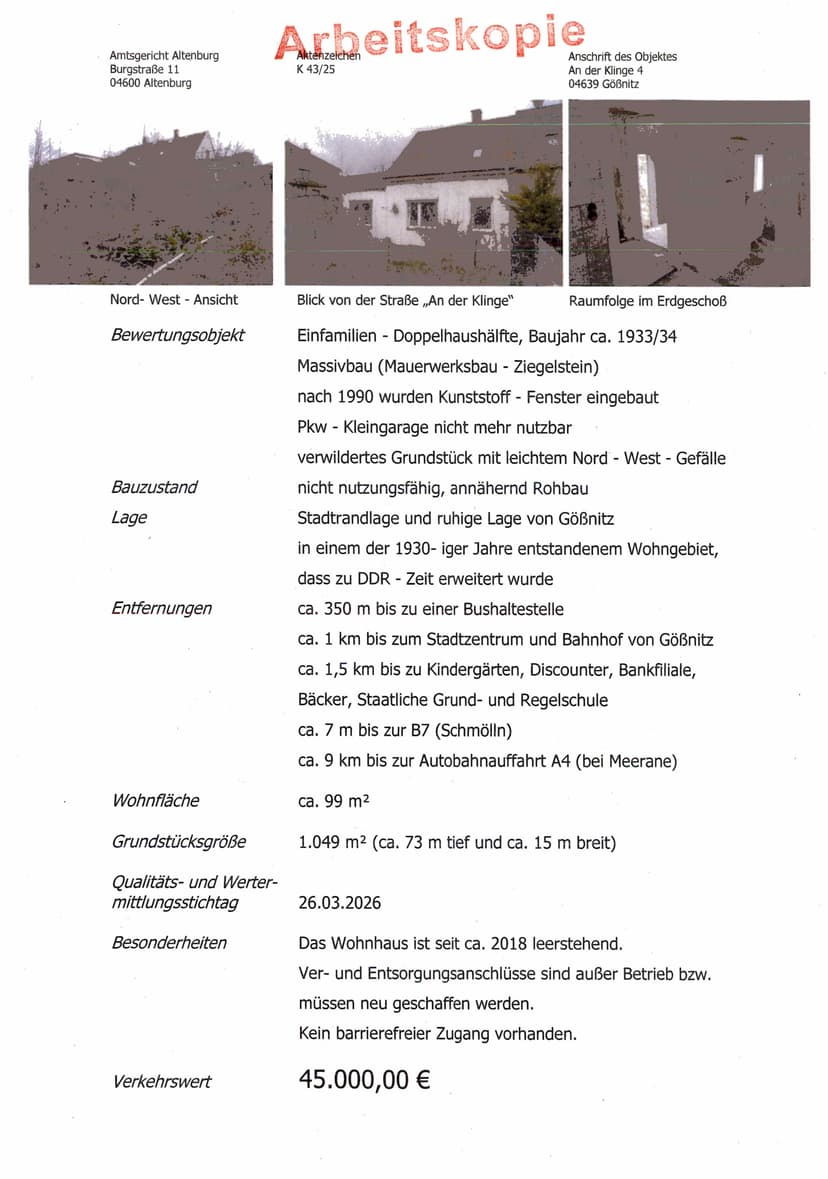 Doppelhaushälfte